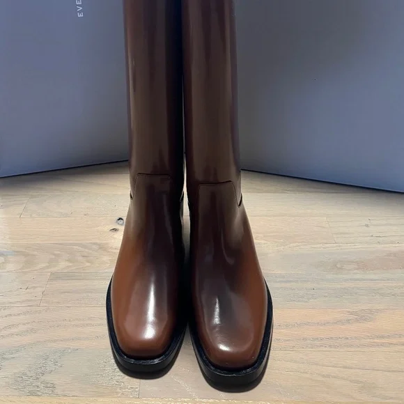 EVERLANE THE RIDING BOOT RUM SIZE 9 - Picture 10 of 11
